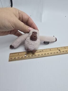 Kipling Keychain Pink Monkey Tag Fob Charm Blake